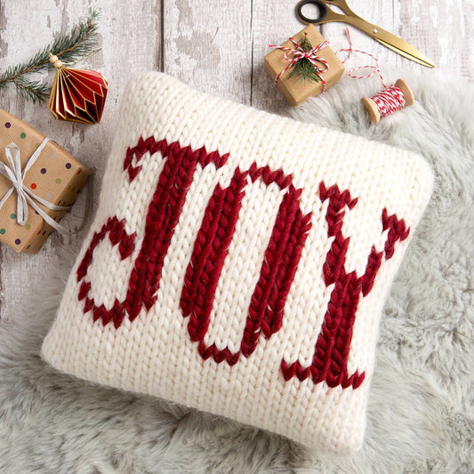 Cushion Cover Knitting Kit Joy - Toys & Games - The Present King