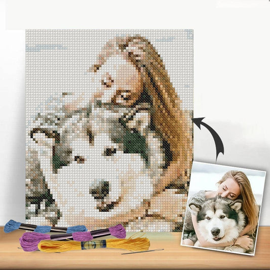 Custom Photo Cross Stitch Kit - Toys & Games - The Present King