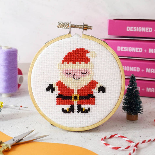 Cute Santa' Mini Cross Stitch Kit - Toys & Games - The Present King