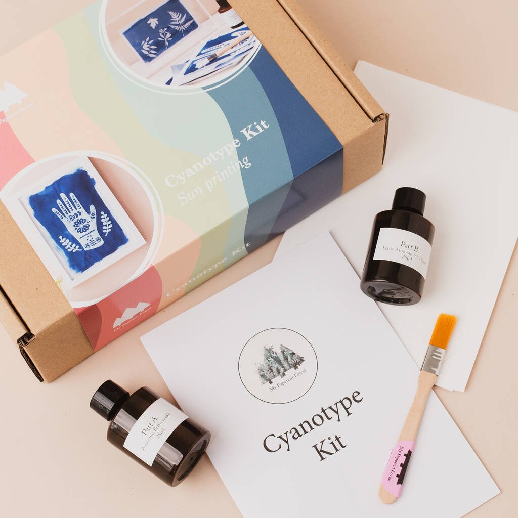 Cyanotype Kit, Diy Sun Printing, Botanical Solar Printing - Toys & Games - The Present King