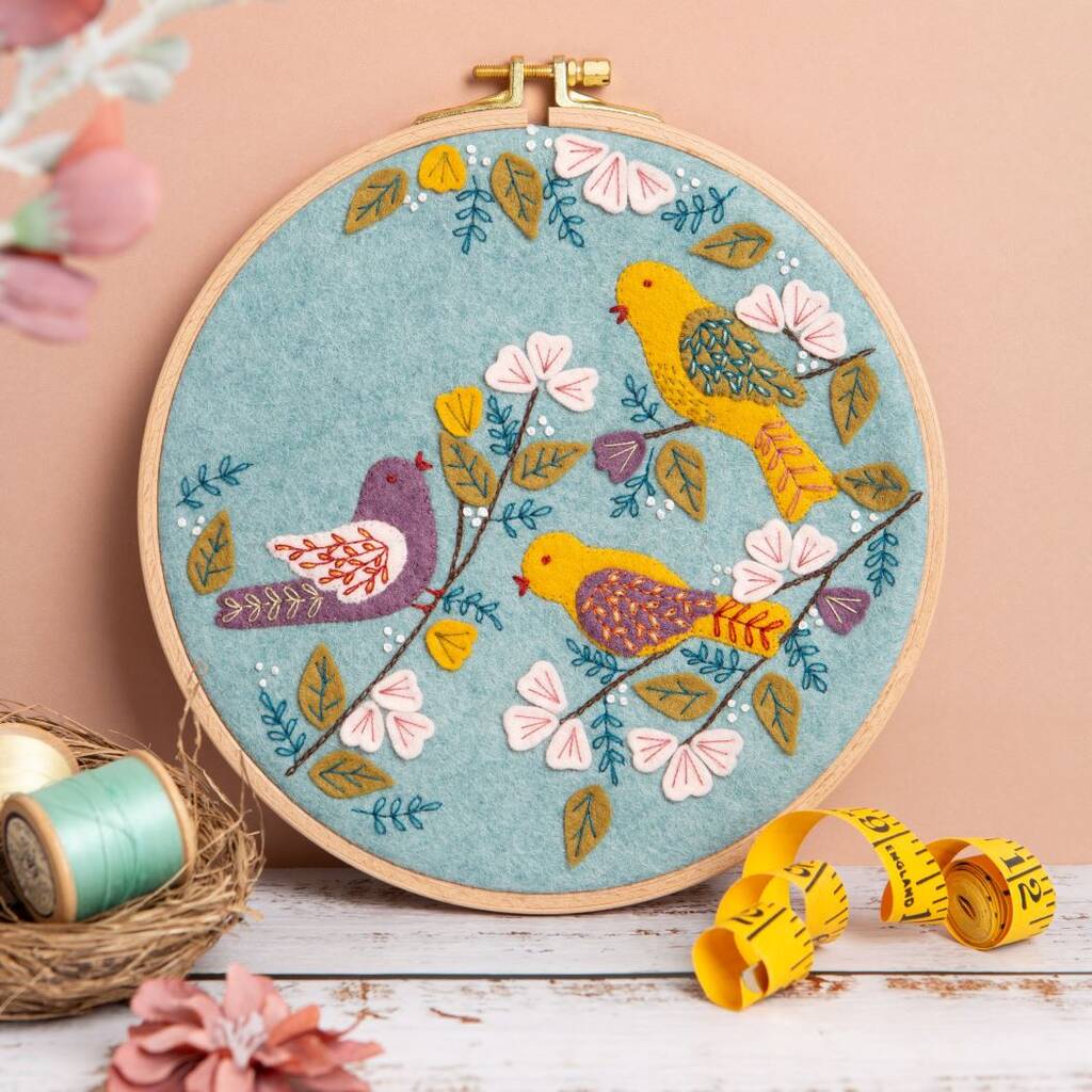 Dawn Chorus Felt Appliqué Hoop Kit - Toys & Games - The Present King