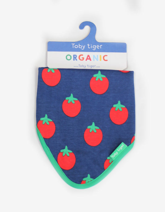 Organic Tomato Print Dribble Bib