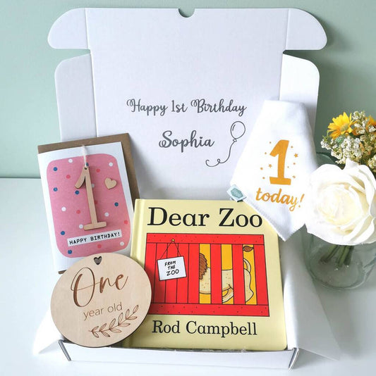 Dear Zoo Happy First Birthday Girl Gift Box - Toys & Games - The Present King