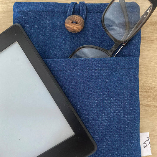 Denim Kindle Case / Cover, Blue - Electronics > Electronics Accessories > Computer Accessories > Tablet Accessories - The Present King