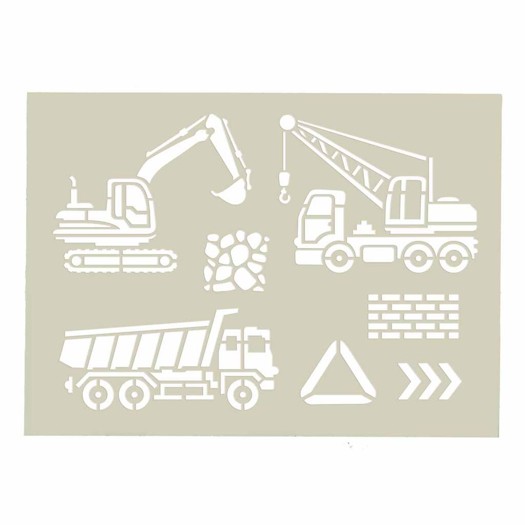 Diggers And Dumpers Stencil For Kids - Toys & Games - The Present King