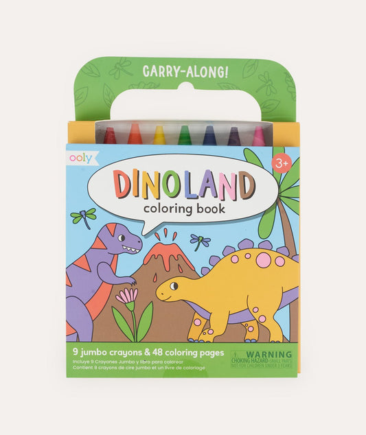 Dinoland Carry Along Crayon & Colouring Book Kit - Dinoland - Toys & Games - The Present King