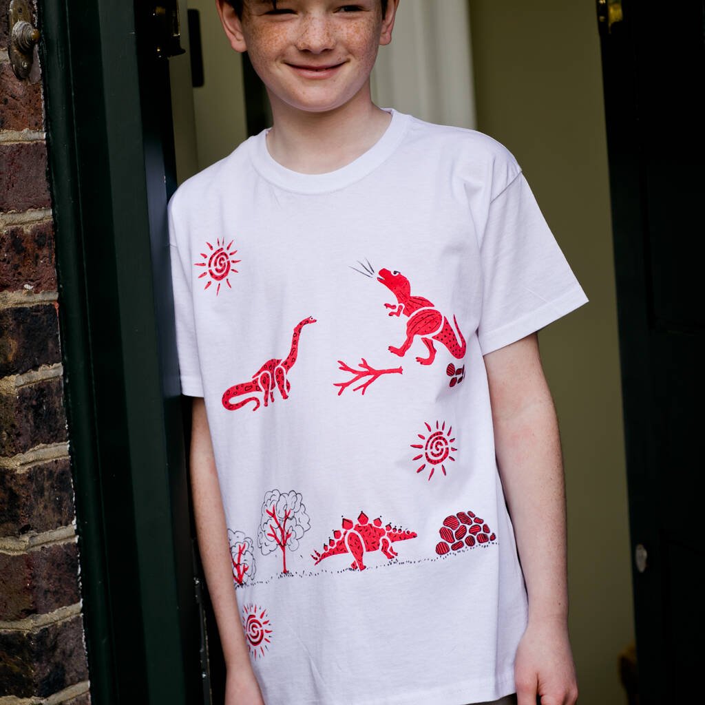 Dinosaur T Shirt Painting Starter Kit, Red - Toys & Games - The Present King