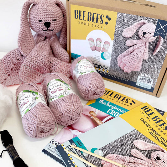 Diy Baby Crochet Kit Rabbit Lovey By Bee Bees Homestore - Toys & Games - The Present King