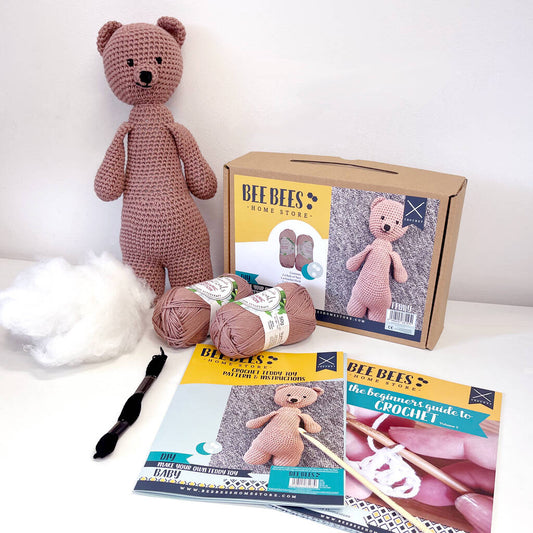 Diy Baby Crochet Kit Teddy By Bee Bees Homestore - Toys & Games - The Present King