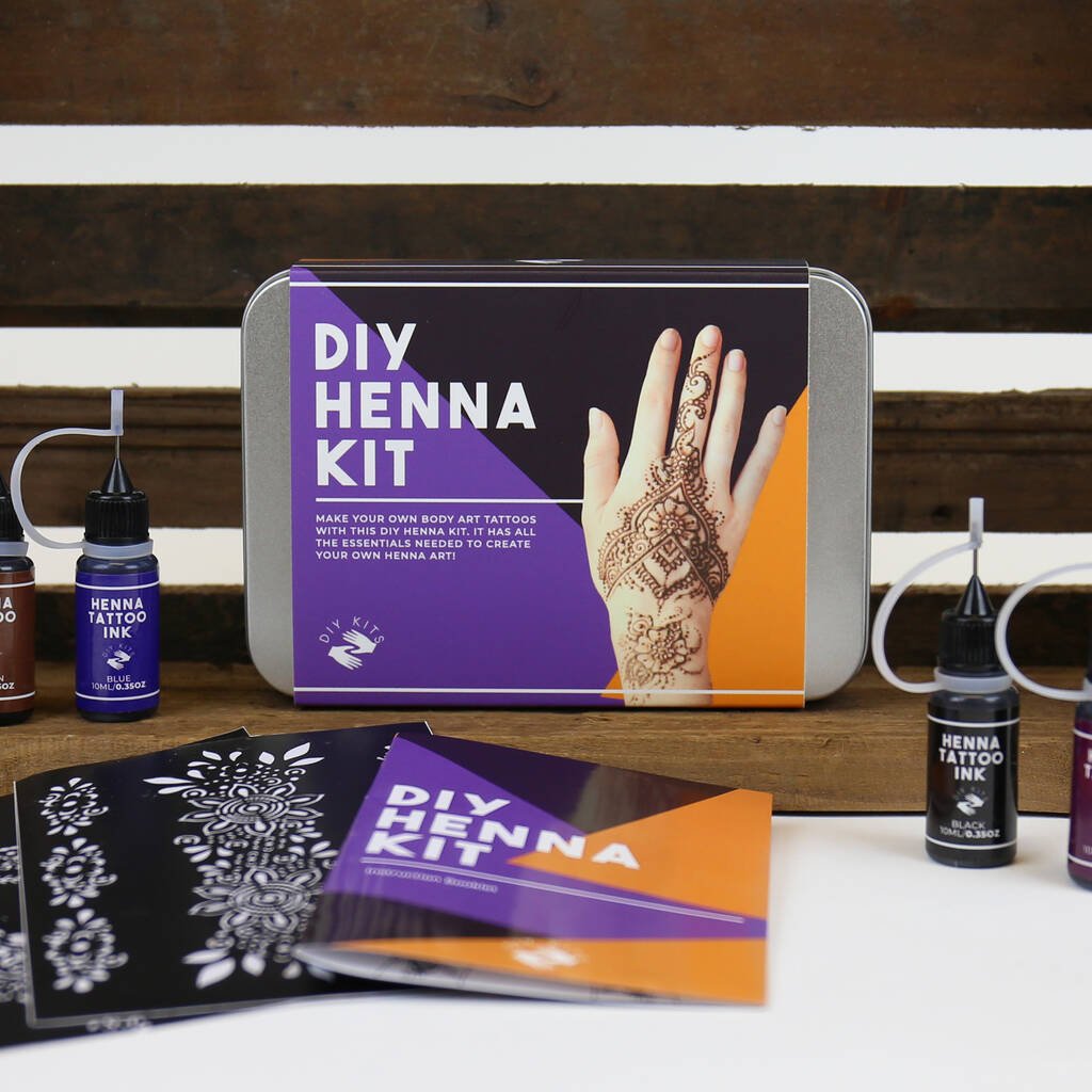 Diy Henna Tattoo Kit, Multi - Coloured - Toys & Games - The Present King