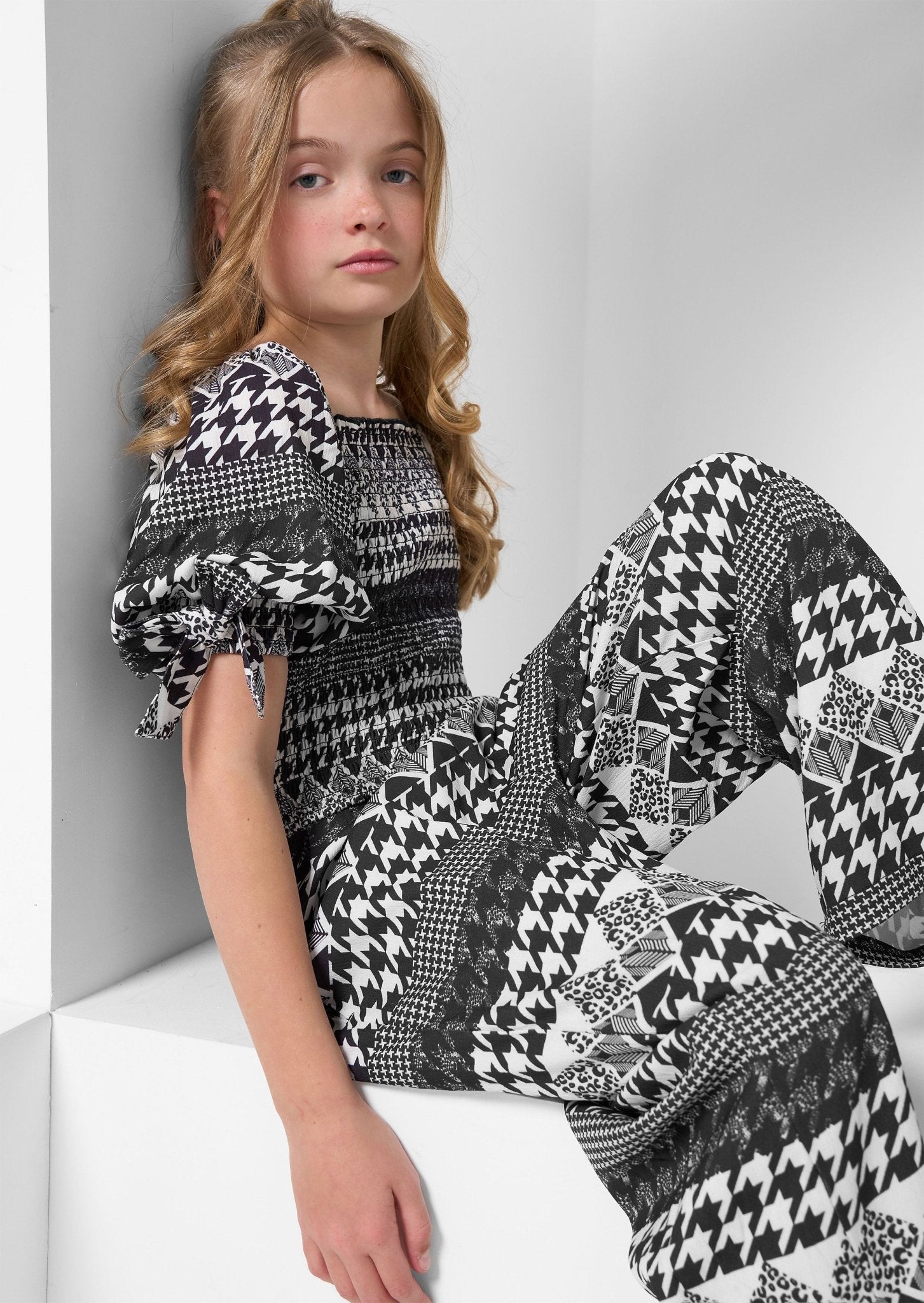 Dogtooth Jumpsuit | Girls - Clothing & Accessories - The Present King