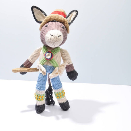 Donkey Morris Dancer Soft Toy In Organic Cotton, Natural - Toys & Games - The Present King