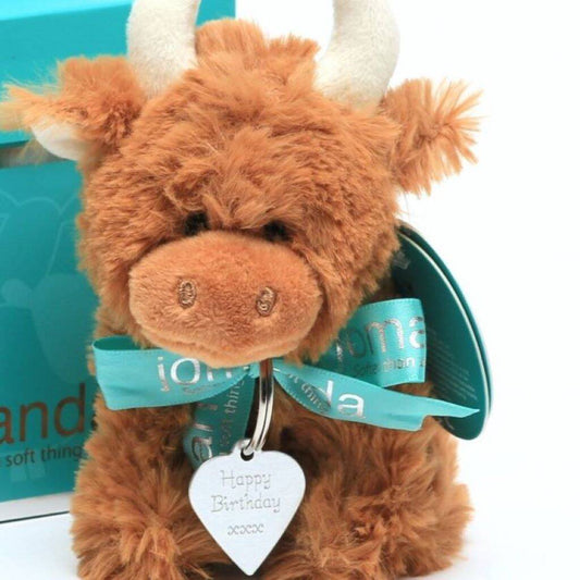 Double Sided Engraved, Highland Cow Toy - Toys & Games - The Present King