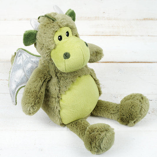 Dragon Soft Plush Toy, Gift Wrapped, From Birth, Green - Toys & Games > Stuffed Animals & Cuddly Toys - The Present King