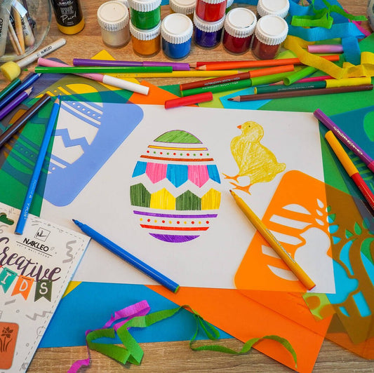 Drawing Stencils For Kids Easter With Brushes - Toys & Games - The Present King