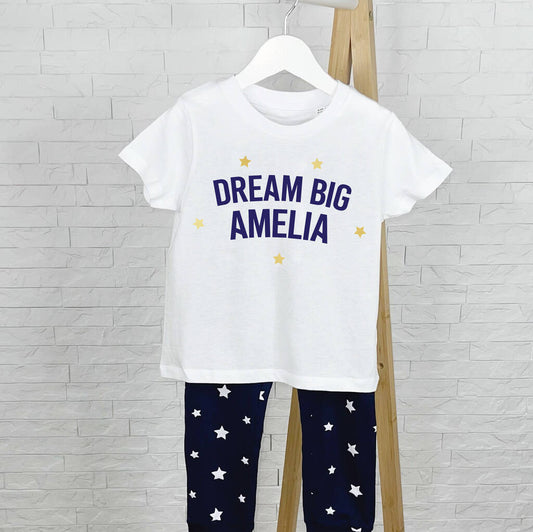 Dream Big Personalised Kids Star Pyjamas - Clothing & Accessories - The Present King