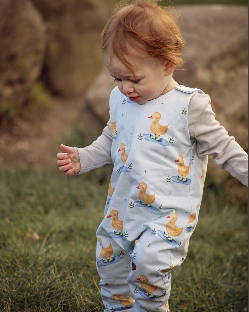 Ducks In The Rain Romper - Baby & Toddler - The Present King