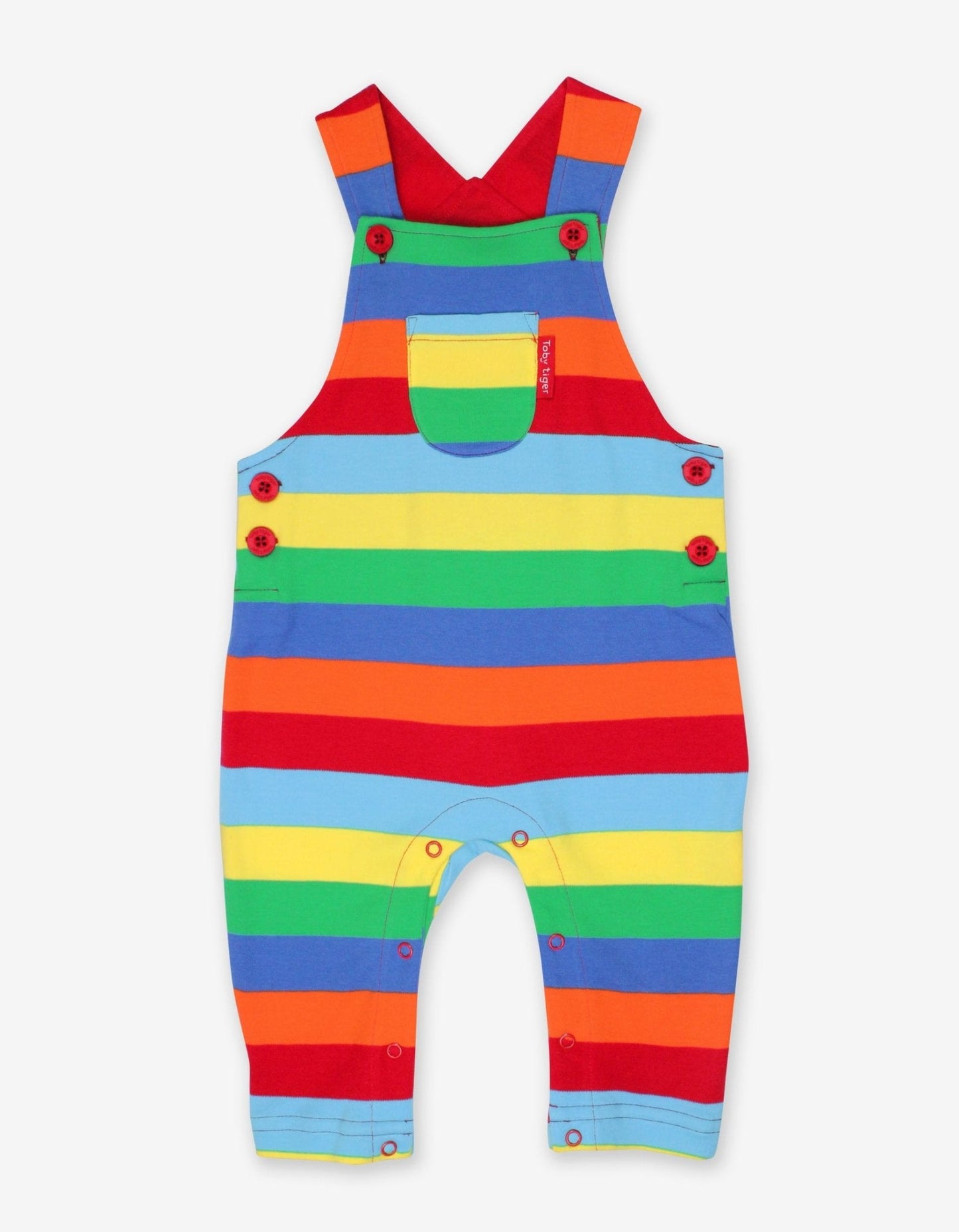 Organic Multi Stripe Dungarees