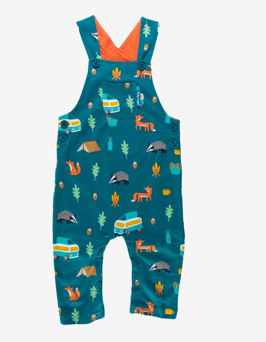 Organic Campervan Print Dungarees