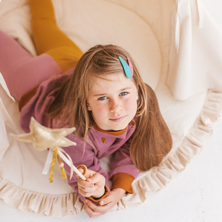 MINICAMP Kids' Play Tent in Plain Style With Macramé Feather