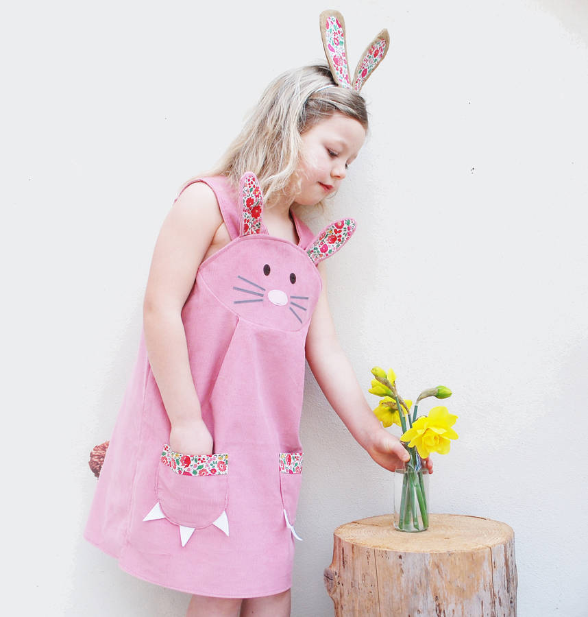 Easter Bunny Rabbit Dress, Pink - Clothing & Accessories - The Present King