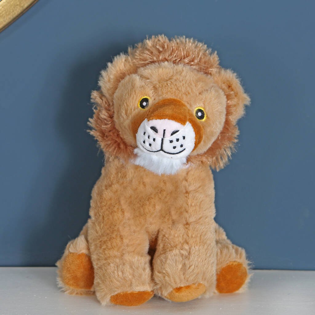 Eco Friendly Lion, Soft Plush Toy - Toys & Games > Stuffed Animals & Cuddly Toys - The Present King