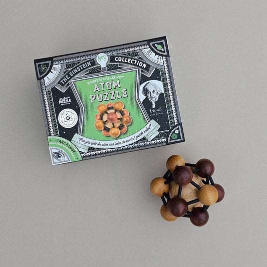 Einstein's Relativity Atom Puzzle, Black/Brown/Green - Toys & Games - The Present King