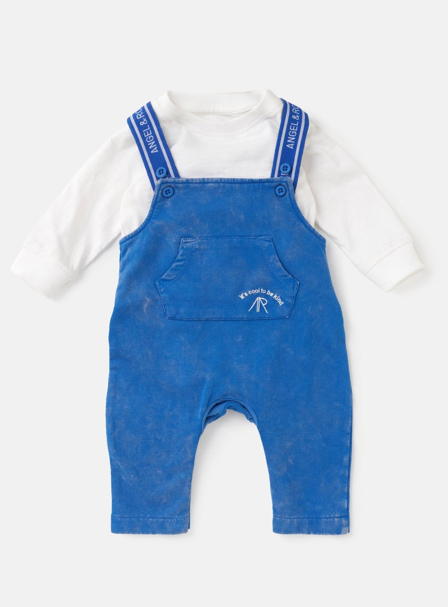 Ezra Baby Pocket Dungaree With Bodysuit - Baby & Toddler > Baby & Toddler Outfits - The Present King