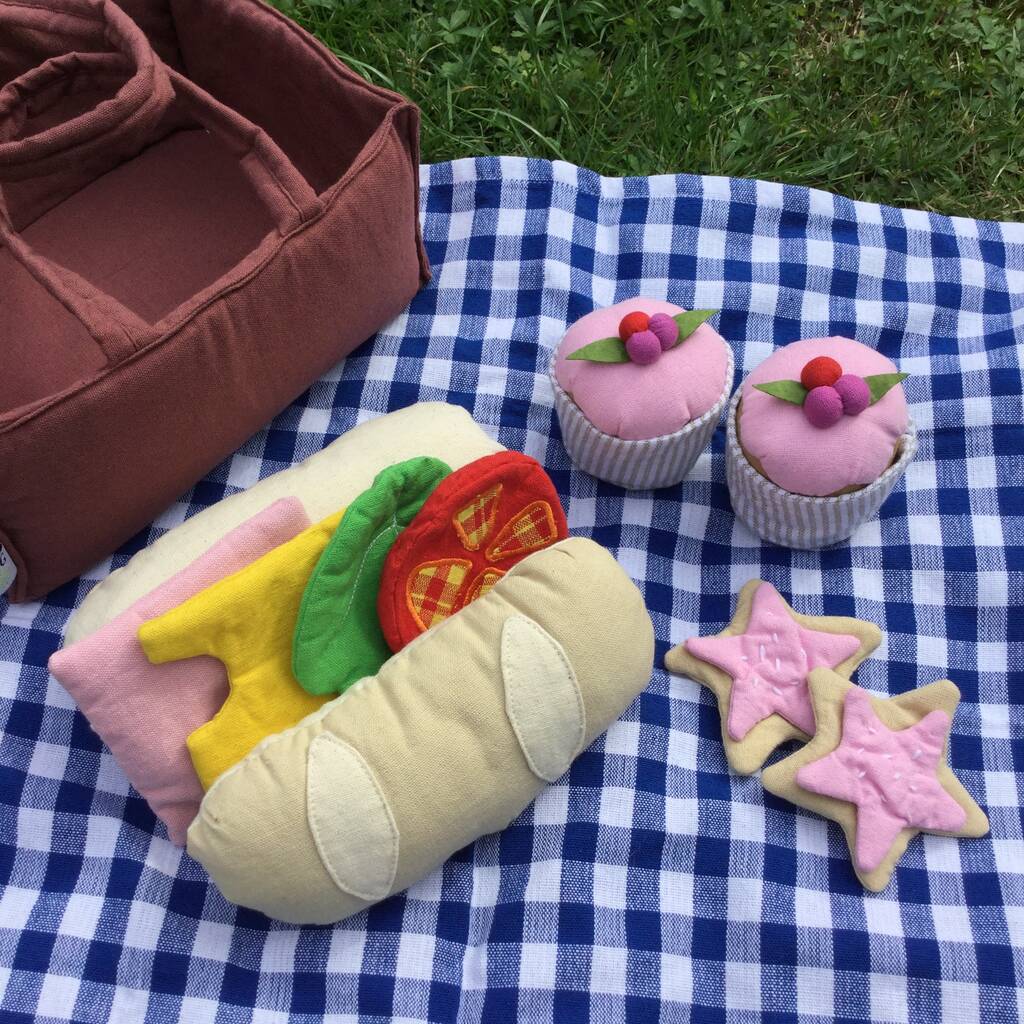 Fair Trade Fabric Picnic Set, Multi - Coloured - Toys & Games - The Present King