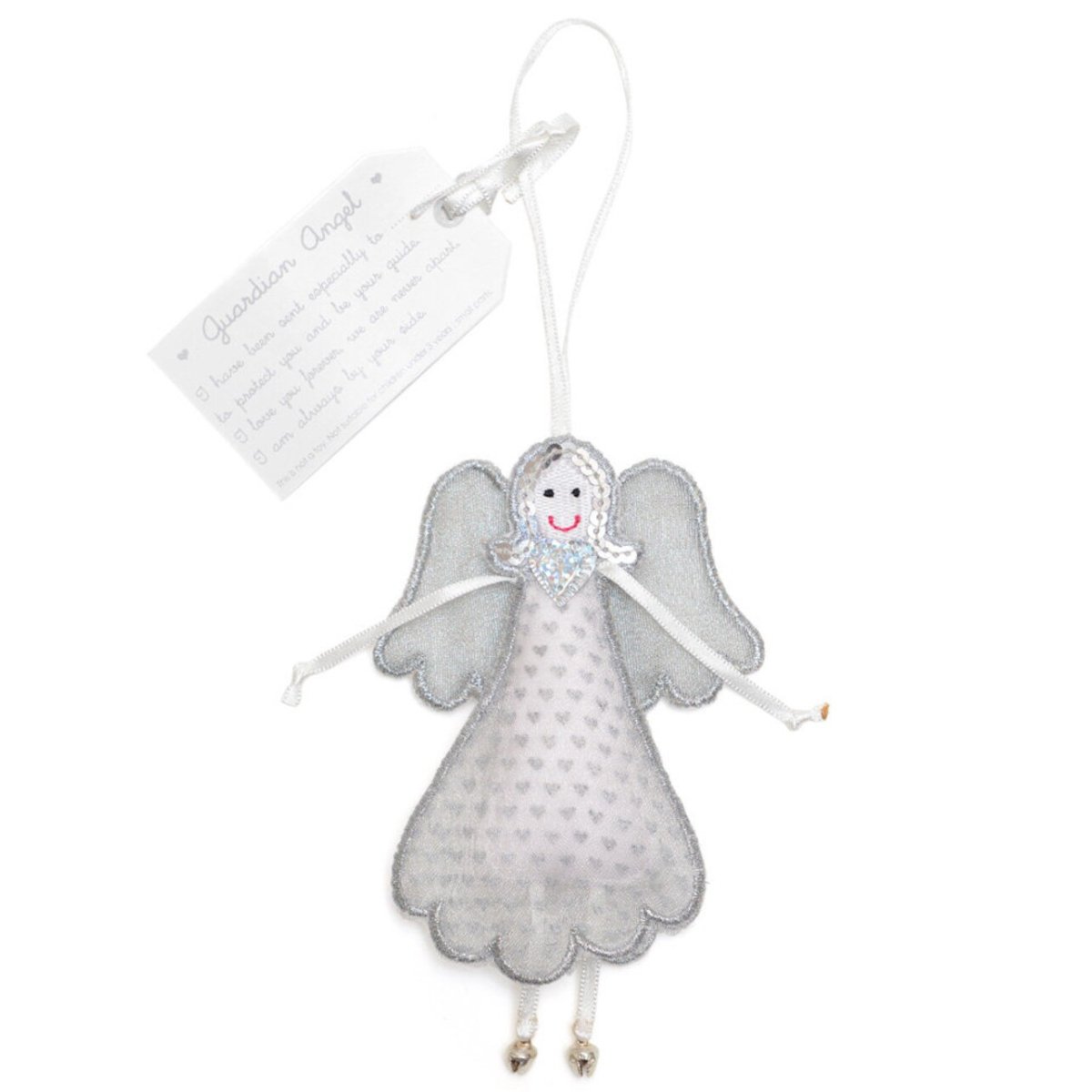 Fair Trade Guardian Angel Keepsake Gift, White - Toys & Games - The Present King