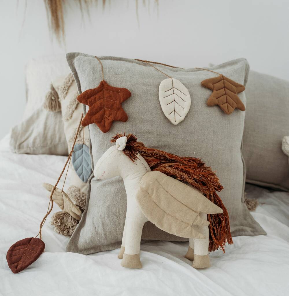 Fair Trade Pegasus In Natural Colour, Beige - Toys & Games - The Present King