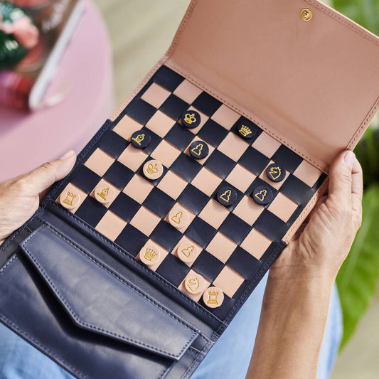 Family Leather Chess And Draughts Set - Toys & Games - The Present King