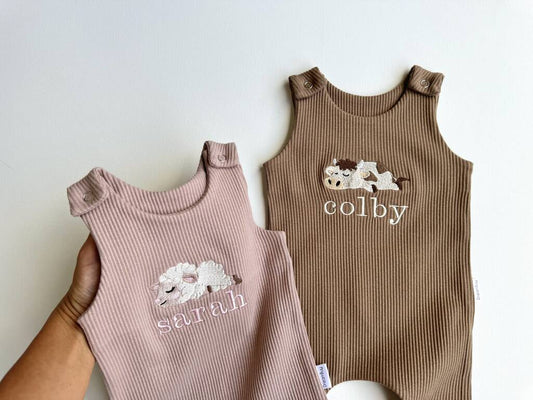 Farm Personalised Baby Dungarees Romper - Personalized Gift - Baby & Toddler Clothing - The Present King