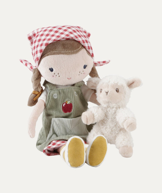 Farmer Rosa with Sheep Cuddle Doll - Green - Toys & Games - The Present King