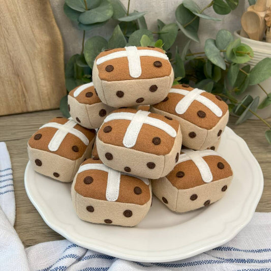 Felt Food Hot Cross Bun - Toys & Games - The Present King