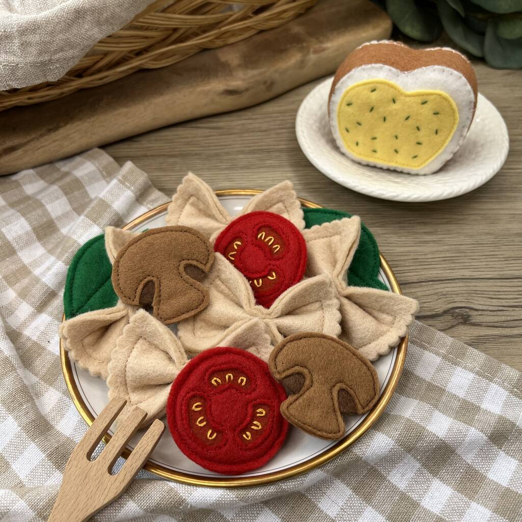 Felt Food Italian Pasta Dinner Play Set - Toys & Games - The Present King