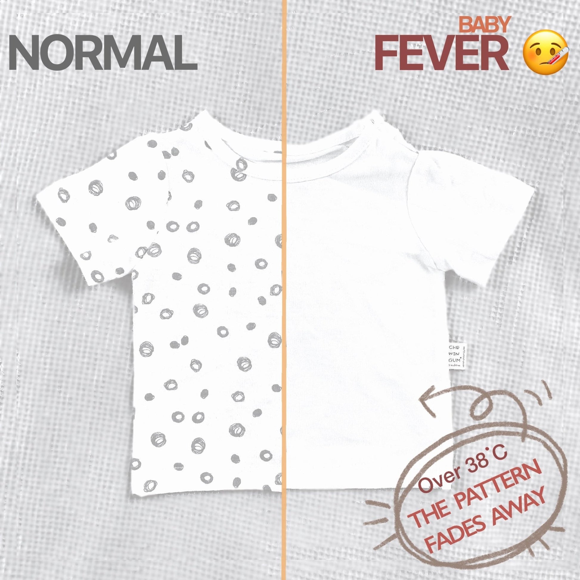 Fever Monitoring T Shirt London Raindrop And Guard, Ivory - Clothing & Accessories - The Present King