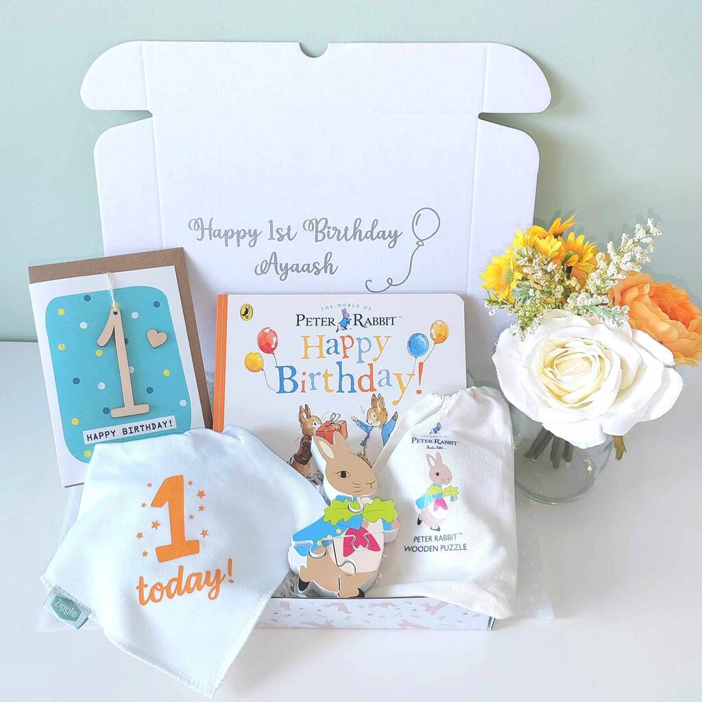 First Birthday Boy Peter Rabbit Gift Box - Toys & Games - The Present King