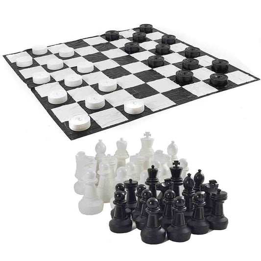 Giant Chess + Giant Draughts + Mat Package (3M X 3M) - Toys & Games - The Present King