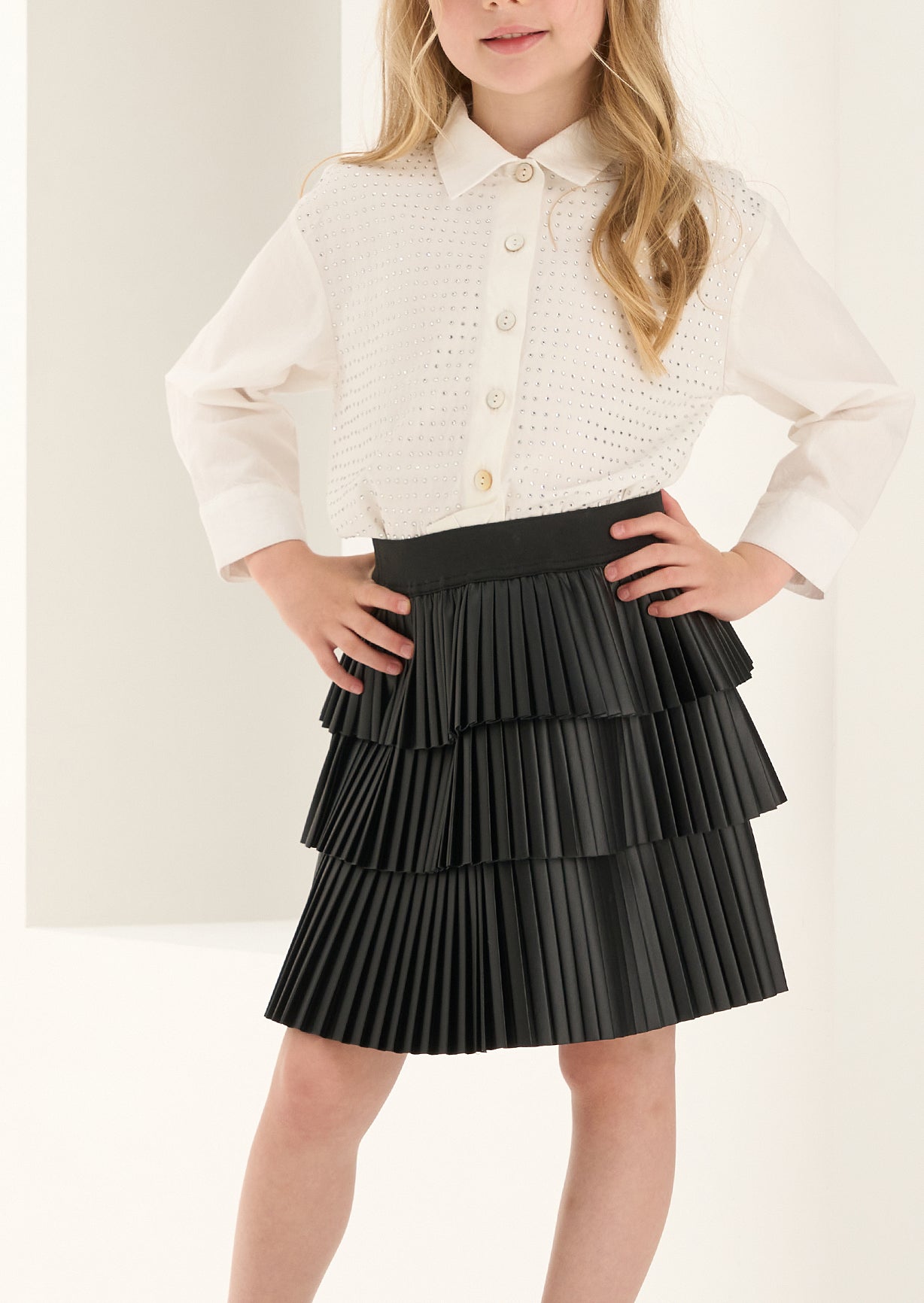 Girls Black Leather Skirt | Girls - Clothing & Accessories - The Present King