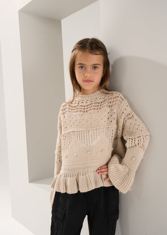 Girls Cream Jumper | Girls - Clothing & Accessories - The Present King