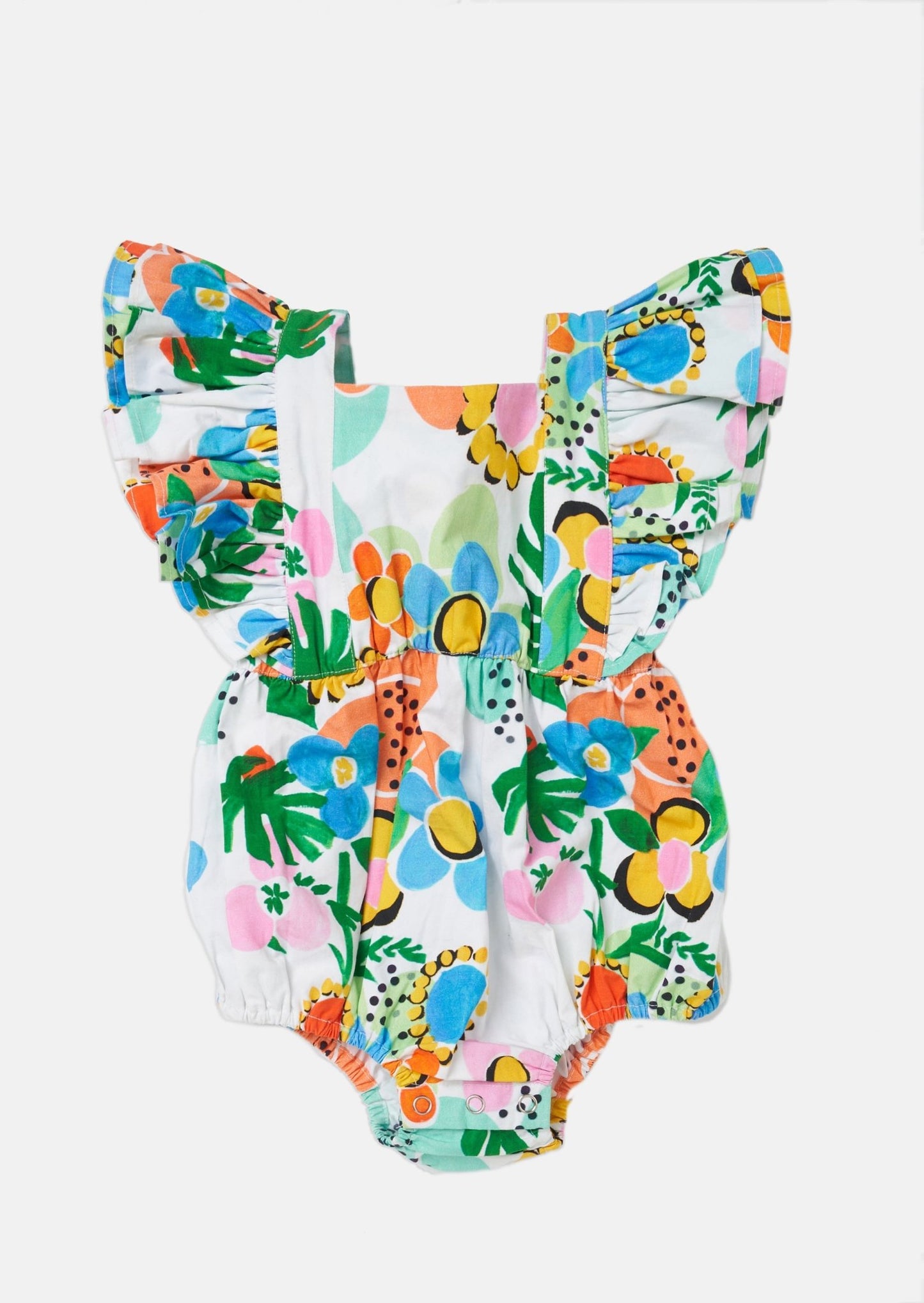 Girls Floral Romper - Clothing & Accessories > Clothing > Baby & Toddler Clothing > Baby & Toddler Dresses - The Present King