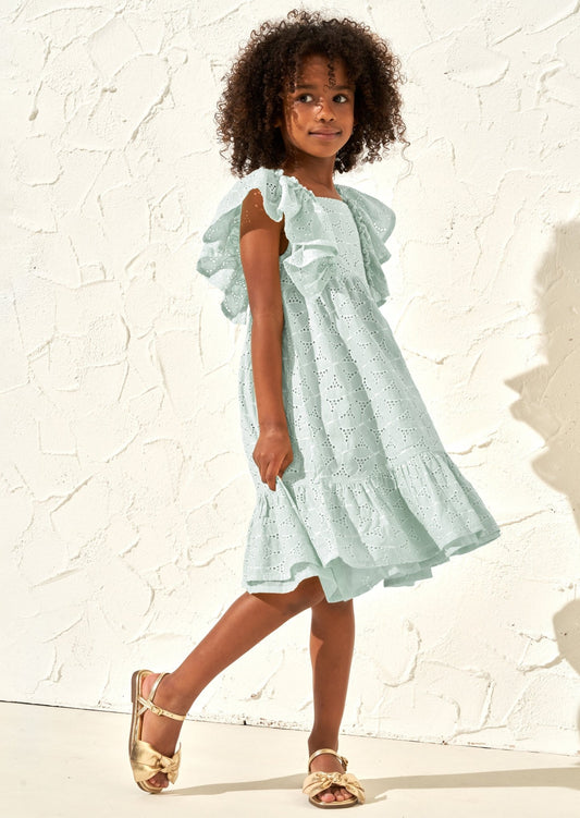 Girls Mint Green Dress - Clothing & Accessories > Clothing > Dresses - The Present King