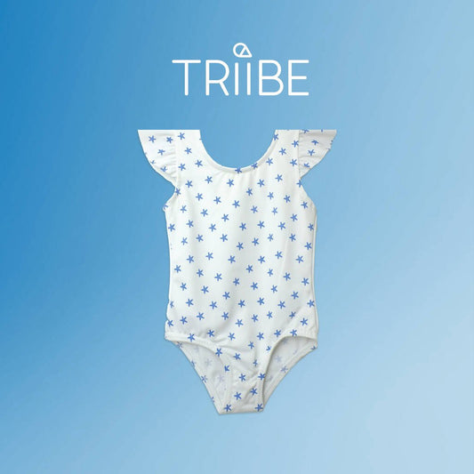 Girls One Piece Swimming Costume With Starfish Design - Clothing & Accessories > Clothing > Swimwear - The Present King