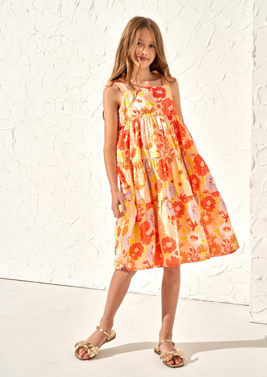 Girls Orange Dress - Clothing & Accessories - The Present King