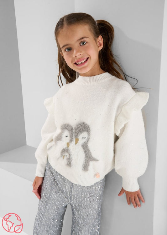 Girls Penguin Jumper - Clothing & Accessories - The Present King