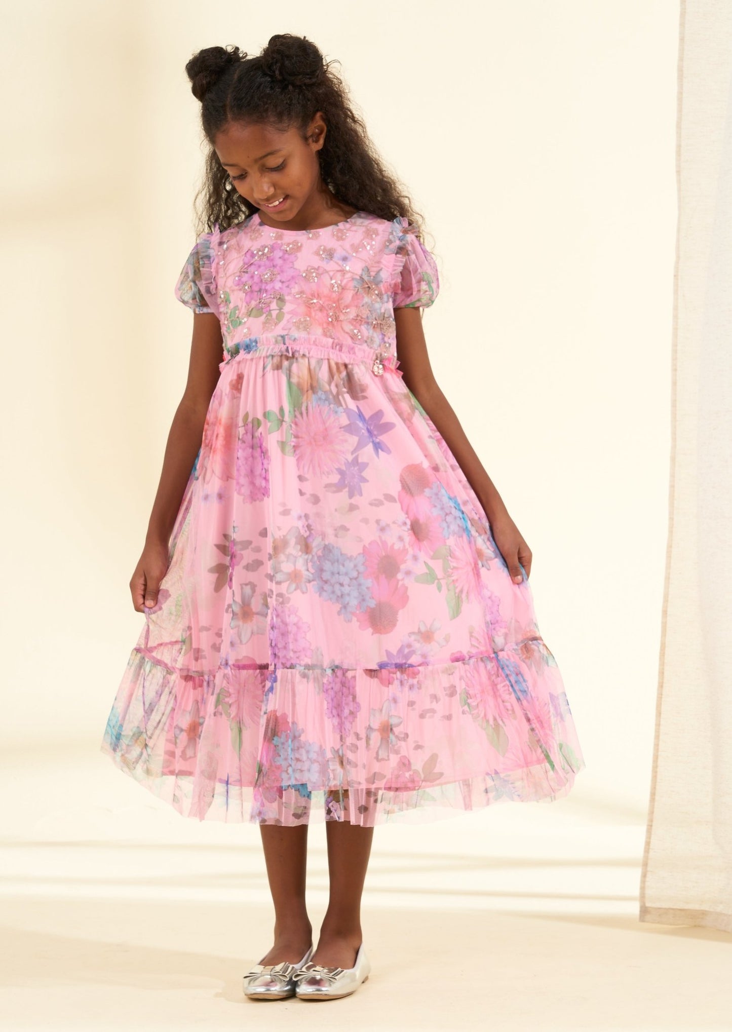 Girls Pink Sequin Party Dress - Clothing & Accessories > Clothing > Dresses - The Present King