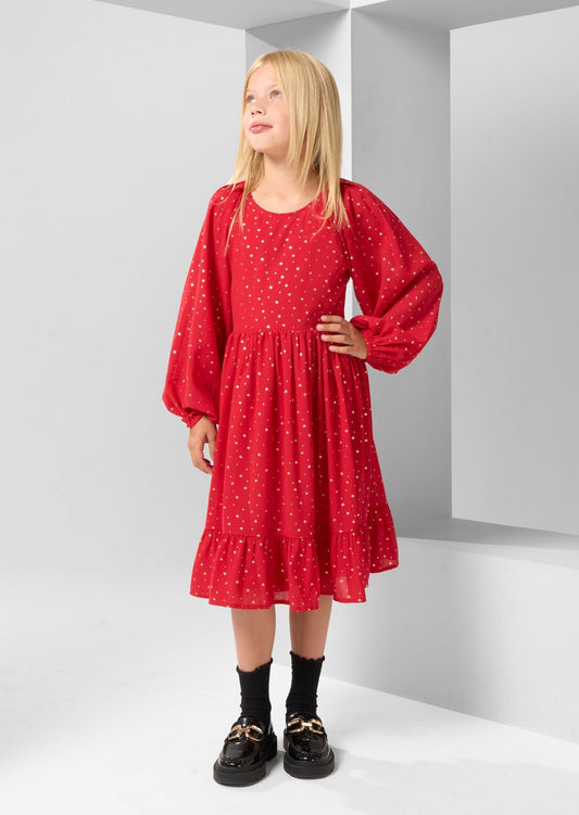 Girls Red Party Dress - Clothing & Accessories - The Present King