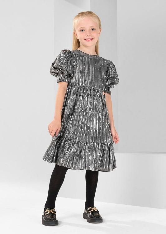 Girls Silver Dress - Clothing & Accessories - The Present King