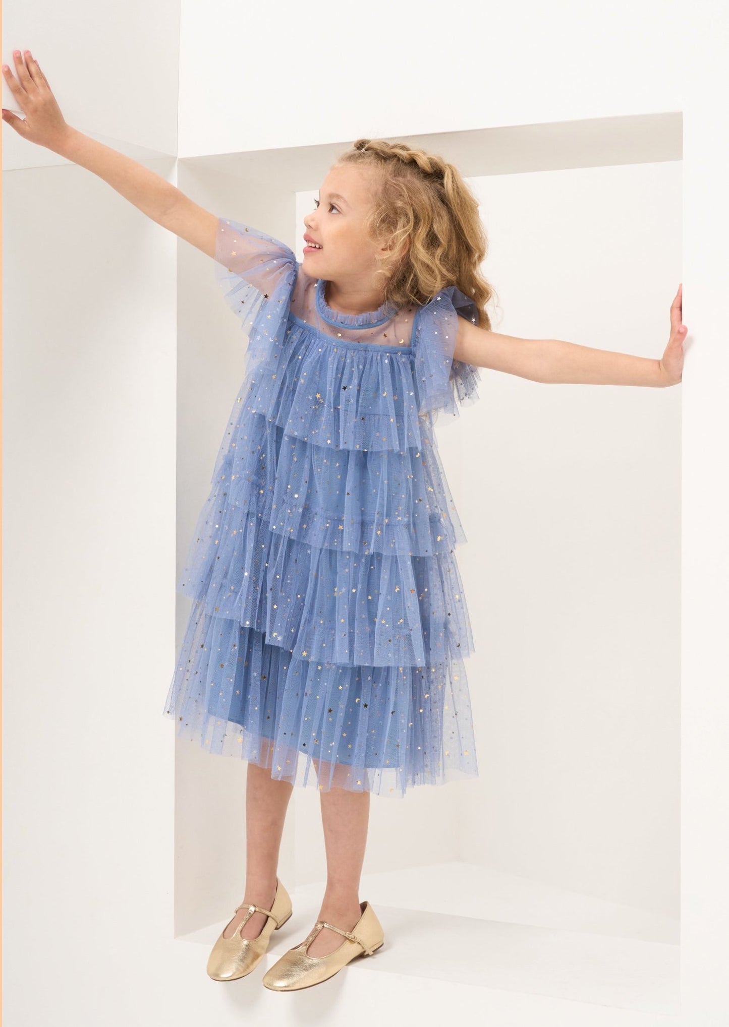 Gold Star Dress | Girls - Clothing & Accessories - The Present King